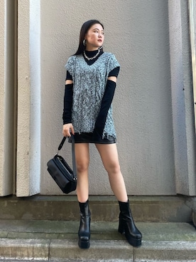 久道理沙さん（レディース・160cm）の秋コーディネート