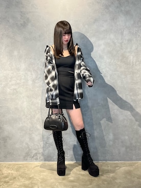 久道理沙さん（レディース・160cm）の冬コーディネート