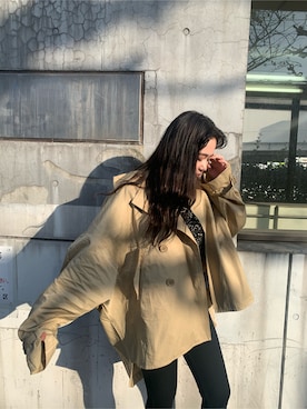 久道理沙さん（レディース・160cm）の春コーディネート