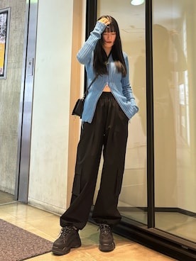 久道理沙さん（レディース・160cm）の冬コーディネート