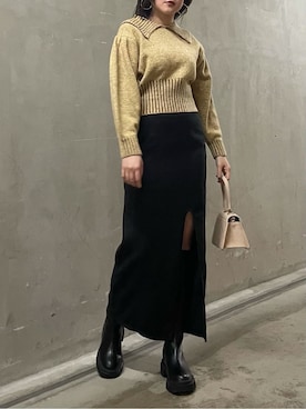 久道理沙さん（レディース・160cm）の冬コーディネート