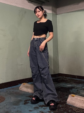 久道理沙さん(レディース・160cm)の夏コーディネート