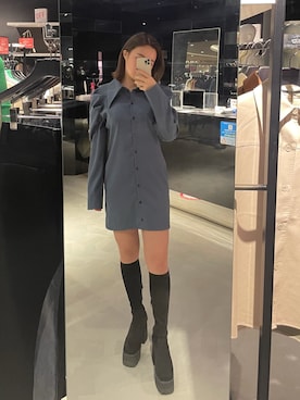 久道理沙さん（レディース・160cm）の冬コーディネート