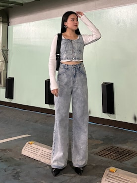 久道理沙さん（レディース・160cm）の春コーディネート