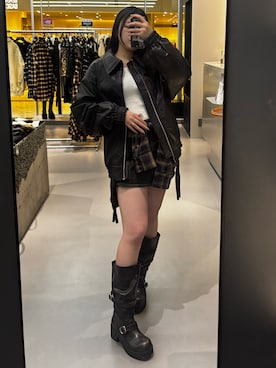 久道理沙さん（レディース・160cm）の冬コーディネート