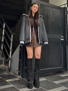 久道理沙さん(レディース・160cm)の秋コーディネート