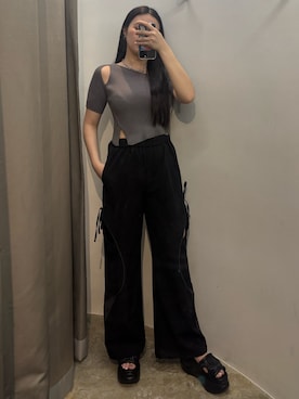 久道理沙さん(レディース・160cm)の春コーディネート