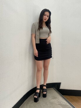 「アイテム（アンサンブル、その他）」を使った、久道理沙さん（レディース・160cm）の夏コーディネート