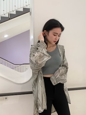 久道理沙さん(レディース・160cm)の春コーディネート