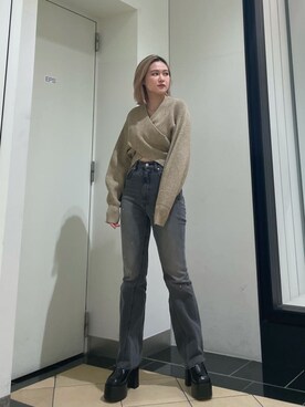 久道理沙さん（レディース・160cm）の冬コーディネート