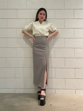 久道理沙さん（レディース・160cm）の春コーディネート