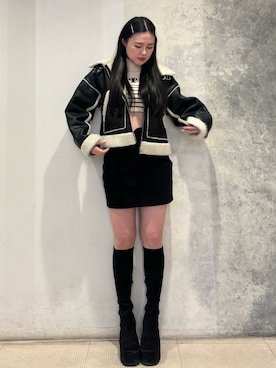 久道理沙さん（レディース・160cm）の冬コーディネート