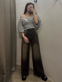 リボングラフィックルーズジーンズ｜エモダ（EMODA）公式通販｜RUNWAY