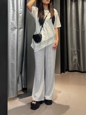 「EMODA（エモダ）のアイテム」を使った、久道理沙さん（レディース・160cm）の夏コーディネート