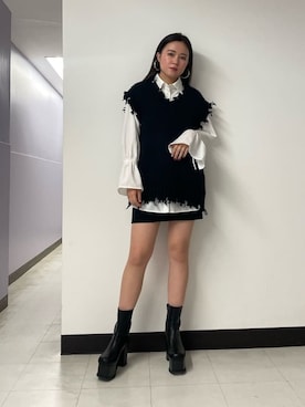 久道理沙さん（レディース・160cm）の秋コーディネート