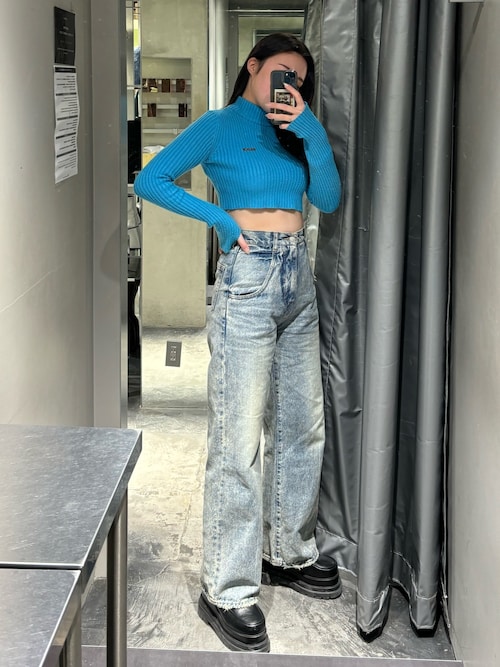 セール】ハイネッククロップニット（ニット/セーター）｜EMODA（エモダ