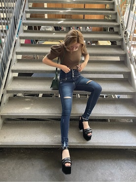 久道理沙さん（レディース・160cm）の夏コーディネート