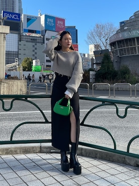 久道理沙さん（レディース・160cm）の冬コーディネート