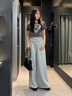 「EMODA（エモダ）のアイテム」を使った、久道理沙さん（レディース・160cm）の夏コーディネート