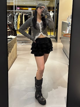 久道理沙さん（レディース・160cm）の冬コーディネート