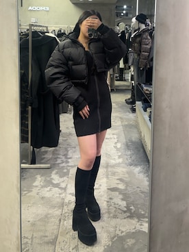 久道理沙さん(レディース・160cm)の冬コーディネート