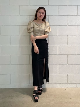 久道理沙さん（レディース・160cm）の夏コーディネート