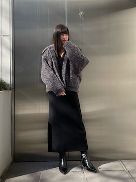 久道理沙さん（レディース・160cm）の冬コーディネート