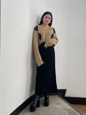 久道理沙さん（レディース・160cm）の秋コーディネート