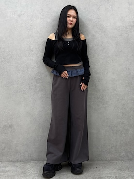 久道理沙さん（レディース・160cm）の冬コーディネート