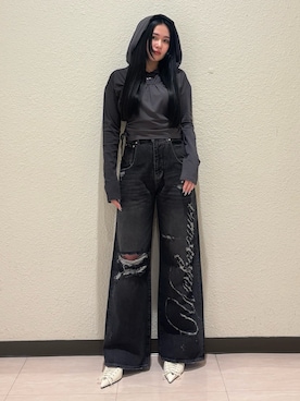 久道理沙さん(レディース・160cm)の春コーディネート