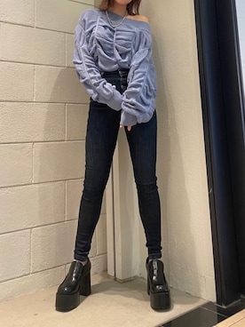 久道理沙さん(レディース・160cm)の冬コーディネート