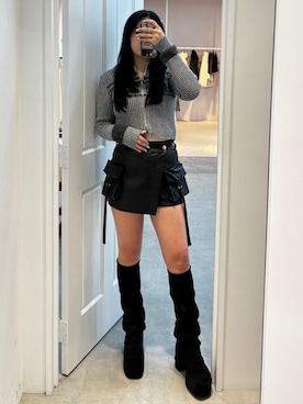 久道理沙さん(レディース・160cm)の冬コーディネート