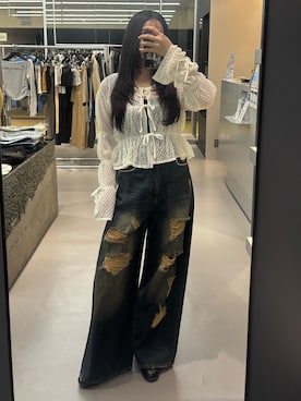 久道理沙さん(レディース・160cm)の春コーディネート