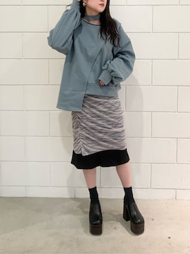 久道理沙さん（レディース・160cm）の冬コーディネート