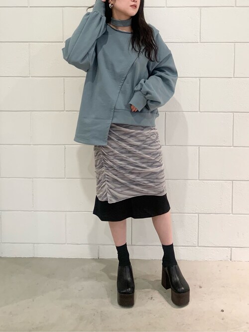 EMODA（エモダ）の「シアーレイヤードスカート（スカート）」 - WEAR