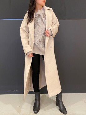 久道理沙さん（レディース・160cm）の冬コーディネート