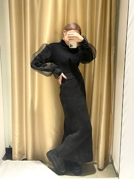 久道理沙さん（レディース・160cm）の冬コーディネート