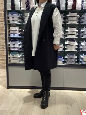 BRICK HOUSE by Tokyo Shirts 青森エルム店さん（レディース・160cm）の冬コーディネート