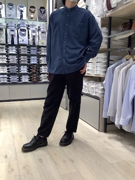 「ゆったりシルエット」｜BRICK HOUSE by Tokyo Shirts 青森エルム店さん（メンズ・171cm）の冬コーディネート