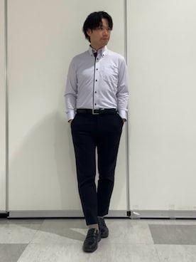 「東京シャツ」｜BRICK HOUSE by Tokyo Shirts 青森エルム店さん（メンズ・175cm）の春コーディネート