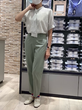 「ワーママコーデ」｜「アイテム（パンツ）」を使った、BRICK HOUSE by Tokyo Shirts 青森エルム店さん（レディース・171cm）の夏コーディネート