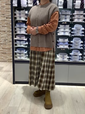 BRICK HOUSE by Tokyo Shirts 青森エルム店さん（レディース・159cm）の冬コーディネート