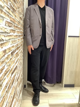 「アイテム（スーツパンツ）」を使った、BRICK HOUSE by Tokyo Shirts 青森エルム店さん（メンズ・175cm）の夏コーディネート