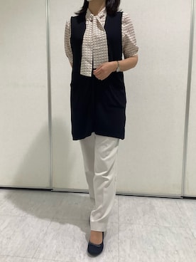 「ジレ」｜BRICK HOUSE by Tokyo Shirts 青森エルム店さん（レディース・164cm）の夏コーディネート