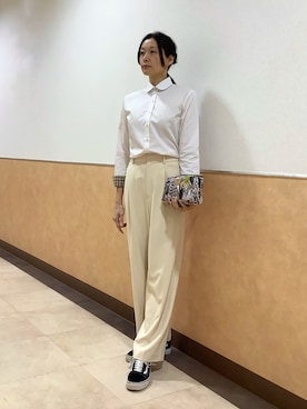 「東京シャツ」｜BRICK HOUSE by Tokyo Shirts 青森エルム店さん（レディース・171cm）の春コーディネート