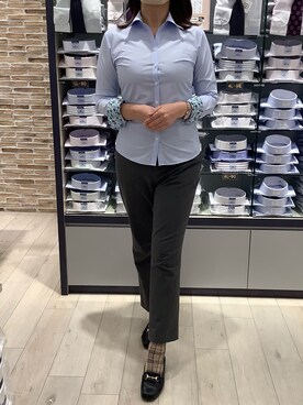 「フラワープリント」｜BRICK HOUSE by Tokyo Shirts 青森エルム店さん（メンズ・160cm）の冬コーディネート