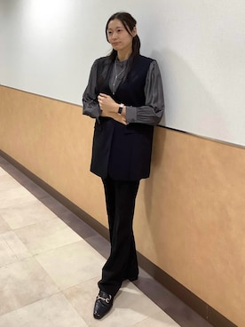 「高身長女子」｜BRICK HOUSE by Tokyo Shirts 青森エルム店さん（レディース・171cm）の冬コーディネート