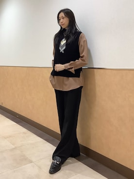 「アイテム（財布/小物）」を使った、BRICK HOUSE by Tokyo Shirts 青森エルム店さん（レディース・171cm）の秋コーディネート