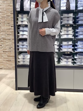 BRICK HOUSE by Tokyo Shirts 青森エルム店さん（レディース・154cm）の冬コーディネート