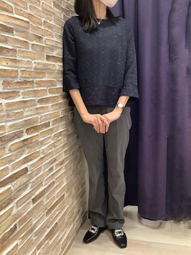 「きれいめコーディネート」｜BRICK HOUSE by Tokyo Shirts 青森エルム店さん（レディース・171cm）の冬コーディネート
